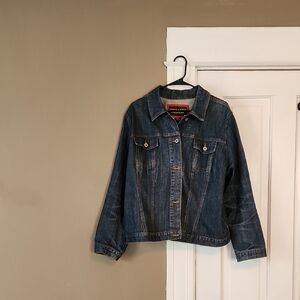 Avenue Women's Blue Denim Jacket